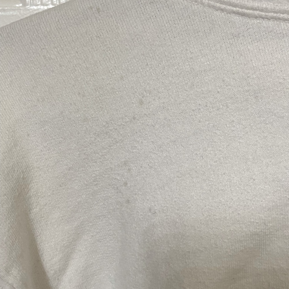 Retro John Galt Brandy Melville White & Ref Flame Sleeves Hoodie OS - Picture 7 of 9